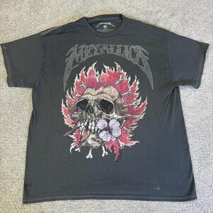 Women's Bling Metallica Band T-Shirt XL Graphic Tee